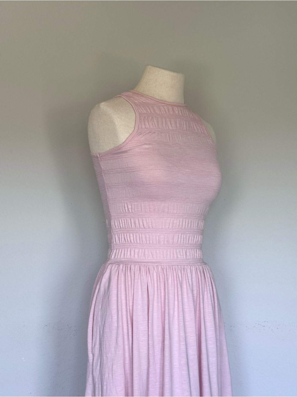 Universal Thread Pink Smocked Sleeveless Midi Maxi Dress Size Small